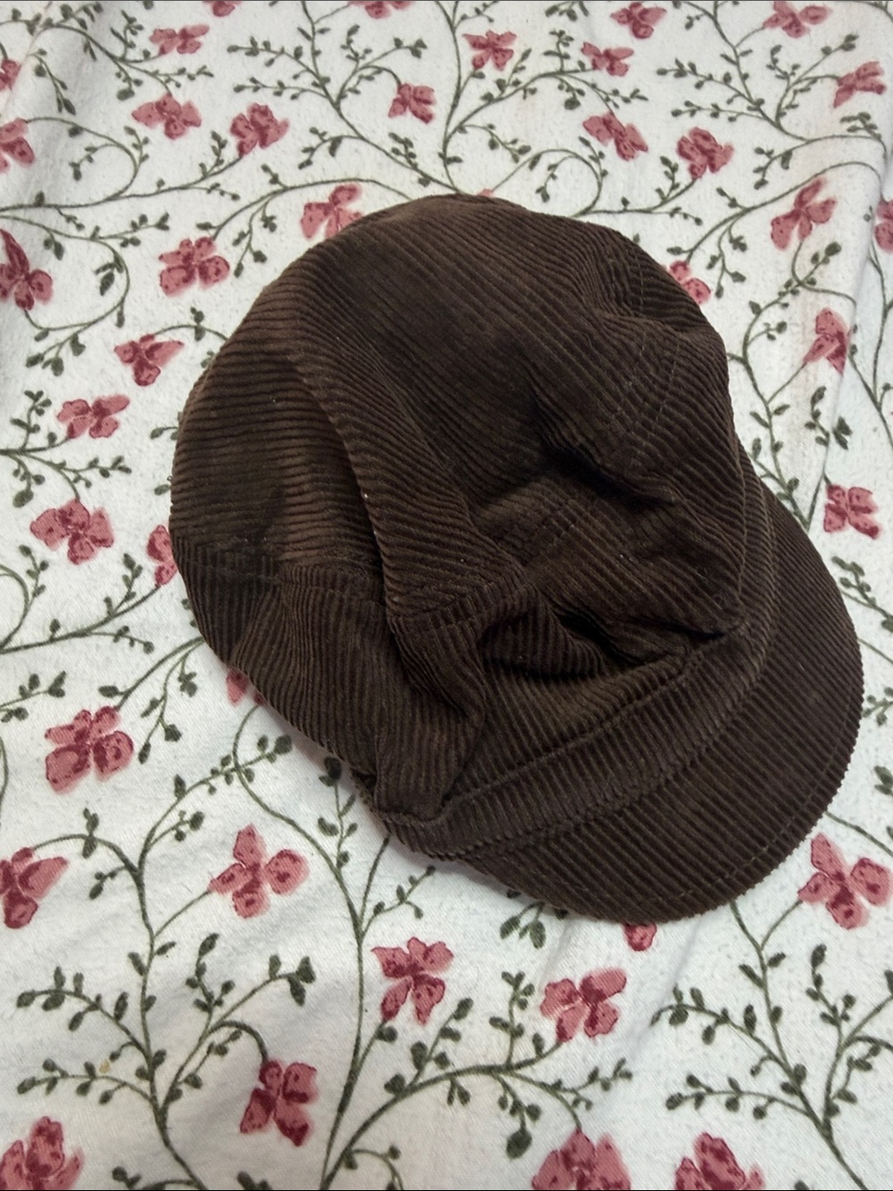 Brown Corduroy Newsboy Cap - Stylish Baby Boy’s Accessory